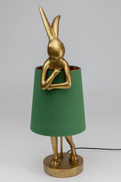 Image du produit Kare Design Lampe de table Animal Rabbit Or/Vert 68cm (E14)