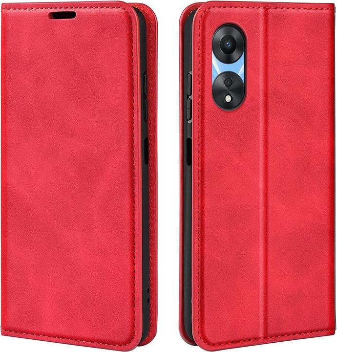 Produktbild Cover-Discount OPPO A58 5G / A78 5G - Stand Flip Case Hülle rot (Oppo A78 5G)