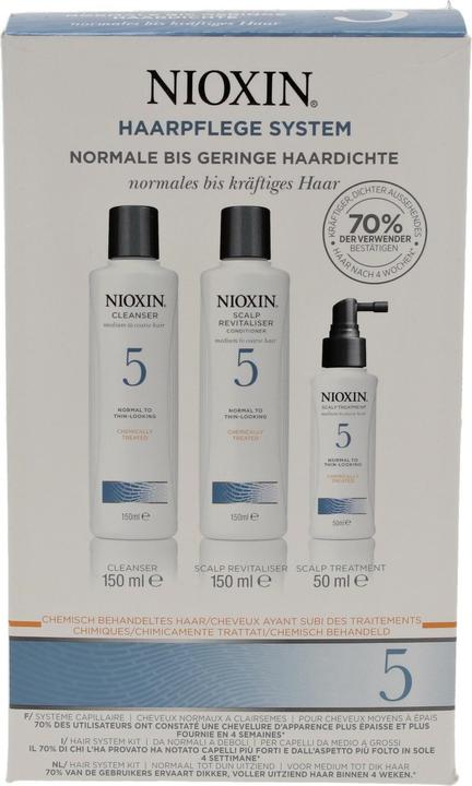 Produktbild Nioxin Starter Set 5, 2x/1x50ml (350 ml, Flüssiges Shampoo)