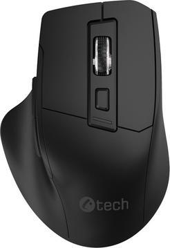 Produktbild C-Tech MyÅ¡ Ergo WLM-05, bezdrÃ¡tovÃ¡, 1600DPI, 6 tlaÄÃ­tek, USB nano receiver, ÄernÃ¡ (Kabellos)