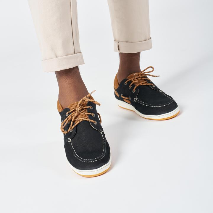 Produktbild Tribord Segelschuhe Herren Leder - Clipper schwarz (43)
