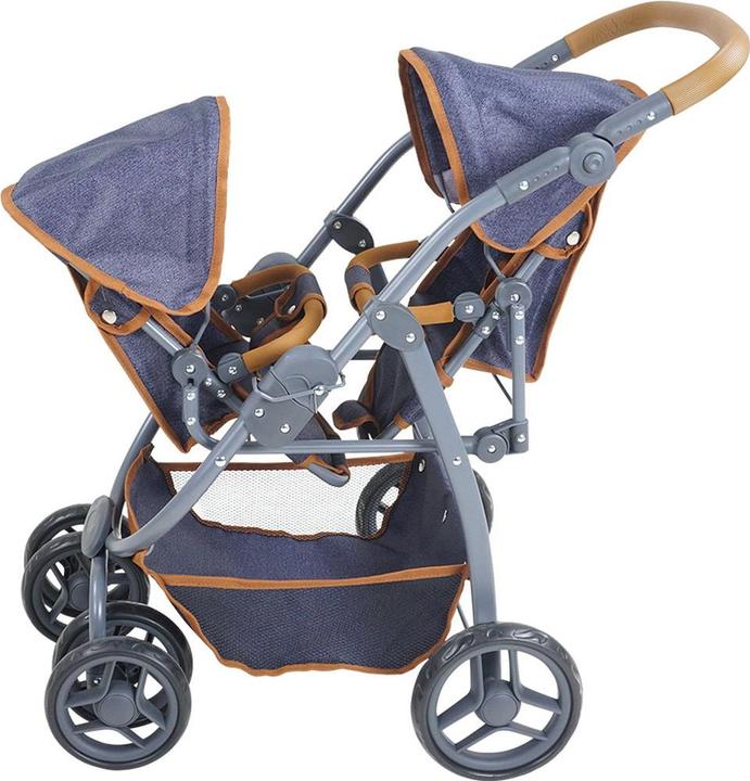 Immagine prodotto Knorrtoys Carrozzina gemellare Milo - blu scuro