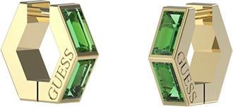 Immagine prodotto Guess Huggie Me Orecchini senza tempo con zircone verde placcato oro JUBE03133JWYGEMT/U (Acciaio inossidabile)