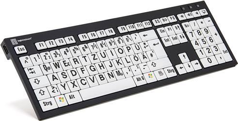Actual product image Logickeyboard XL Print NERO (DE, Cable)