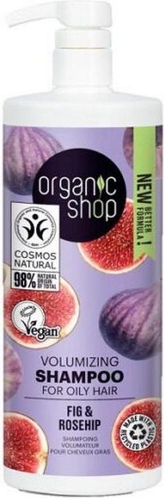 Image du produit Organic Shop Shampooing volumateur pour cheveux gras Figue et églantier 1000ml (1000 ml)