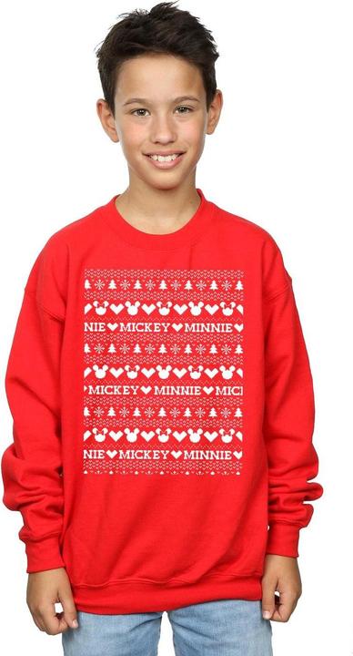 Image du produit Disney - Sweat MICKEY AND MINNIE CHRISTMAS FAIR ISLE - Garçon (140, 146)