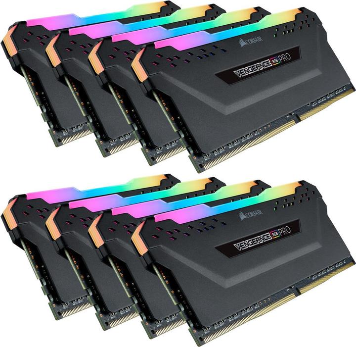 Produktbild Corsair Vengeance RGB Pro (8 x 32GB, 3200 MHz, DDR4-RAM, DIMM)
