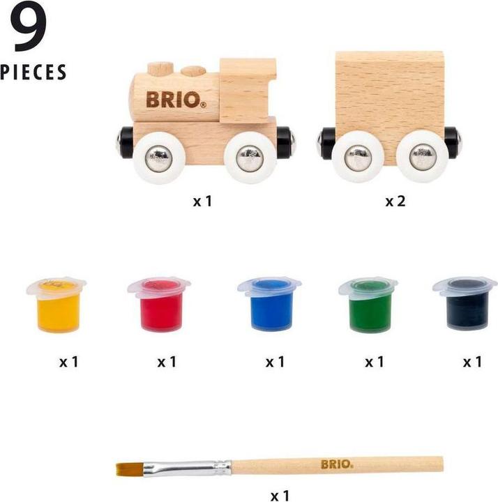 Actual product image Ravensburger BRIO - Wooden train to colour in