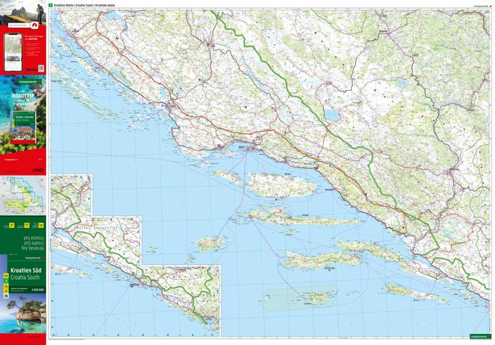 Produktbild Kroatien, Strassenkarten-Set 1:200.000