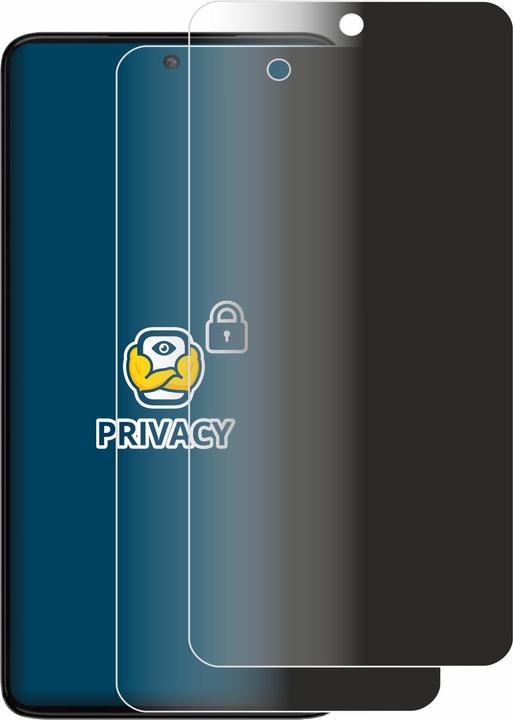 Productafbeelding BROTECT Anti-spionnetje privacyfolie Beschermfolie tegen blauw licht (2 Stuk, Motorola Moto G84)