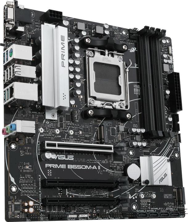 Productafbeelding ASUS MB PRIME B650M-A II (AMD, AM5, DDR5, mATX) (AM5, AMD B650, mATX)