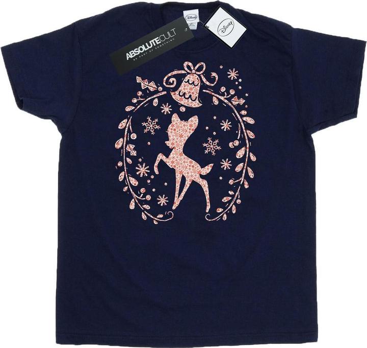Immagine prodotto Disney Bambi Christmas Wreath Maglietta Donna (XXL)
