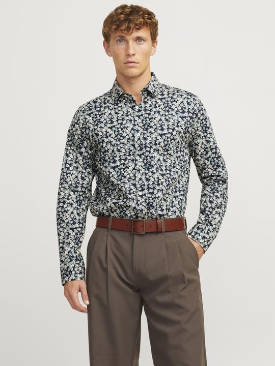 Produktbild Jack & Jones Jprblaleeds Print Dobby L/S Shirt Ln (S)