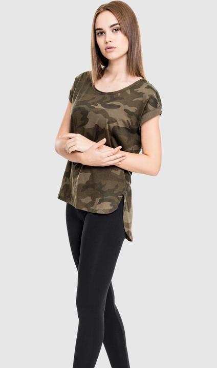 Actual product image Urban Classics Ladies Camo Back Shaped Tee (XS)