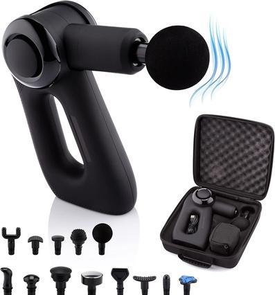 Medivon Gun TYTAN PRO Kabellose Handmassagepistole mit beheiztem und kühlendem Massagekopf 5 Arbeitsmodi