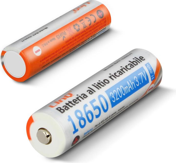 LinQ 2x Batterie 3200mAh (2 Stk., 18650, 3200 mAh)