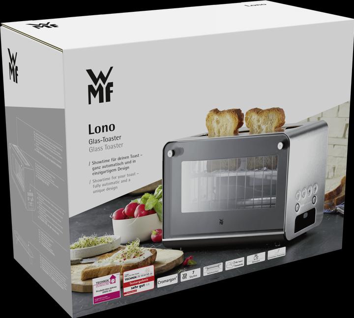 Produktbild WMF Lono Glas-Toaster mit Brötchenaufsatz