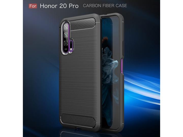 Image du produit Screenguard Housse Honor 20 Pro Carbon Brushed Soft TPU (Honor 20 Pro)