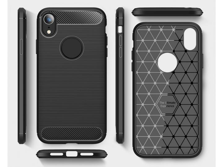 Image du produit Screenguard Apple iPhone XR Étui Carbon Brushed Soft TPU (Apple iPhone XR)