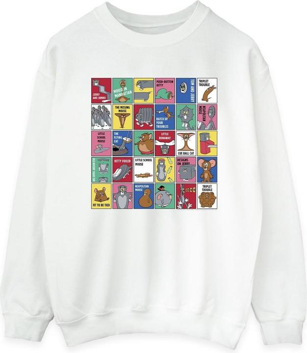 Actual product image Tom & Jerry Womens/Ladies Grid Squares Sweatshirt (M)