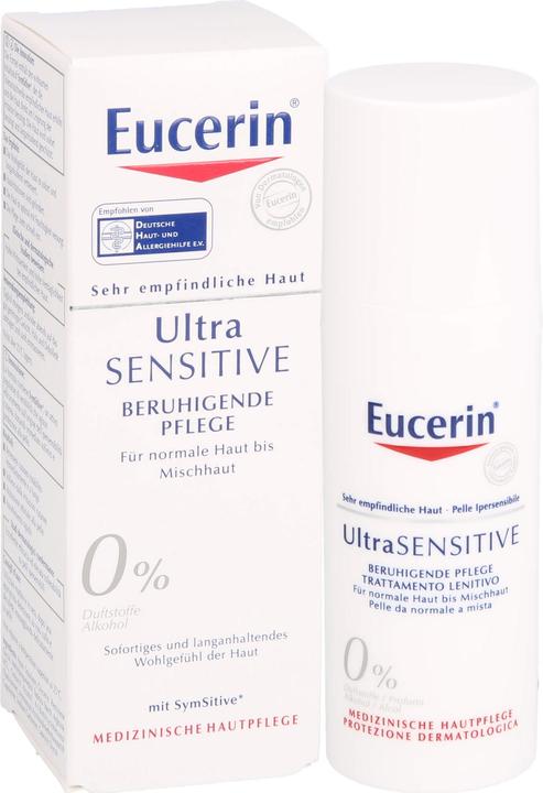 Image du produit Eucerin UltraSENSITIVE Soin apaisant pour peaux normales à mixtes (50 ml, Crème 24h)