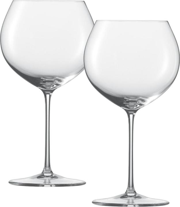 Actual product image Zwiesel GLASS Series ENOTECA Burgundy glass 2 pieces capacity 750 ml red wine (75 cl, 2 Glasses, Red wine glasses)