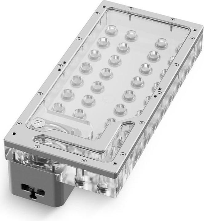 Actual product image EKWB EK-QuantumX Loophole Distroplate D5 PWM - silver