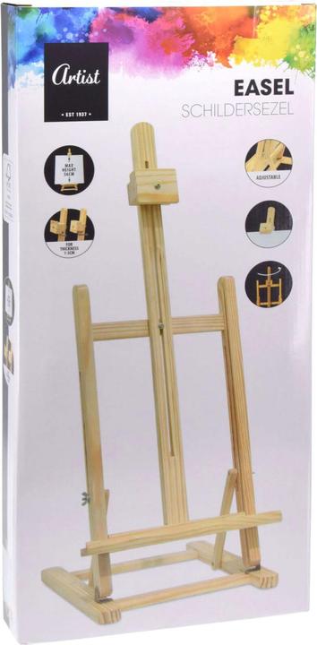 Immagine prodotto Cavalletto per pittura in legno, grande, regolabile, 56 cm