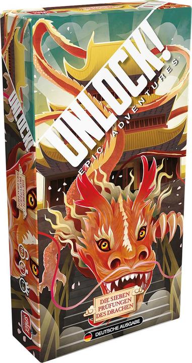 Actual product image Asmodée SCOD0062 - Unlock! Seven trials of the dragon (singlescenario), 1-6 players, ages 10+ (DE edition) (German)