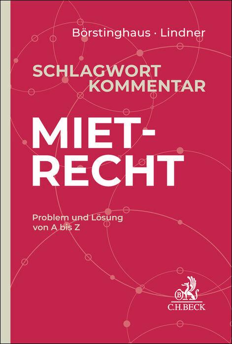 Produktbild Schlagwortkommentar Mietrecht (Deutsch, Eric Lindner, Ulf Börstinghaus, 2025)