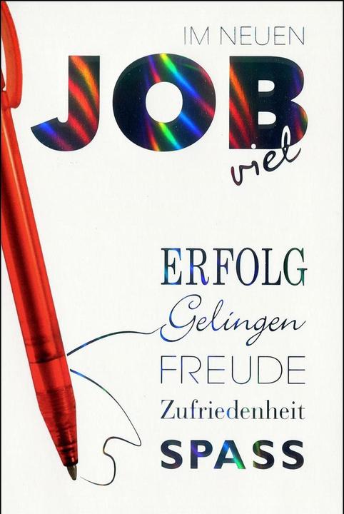 ABC Glückwunschkarte Viel Erfolg im neuen Job B6 (1 Stk.)