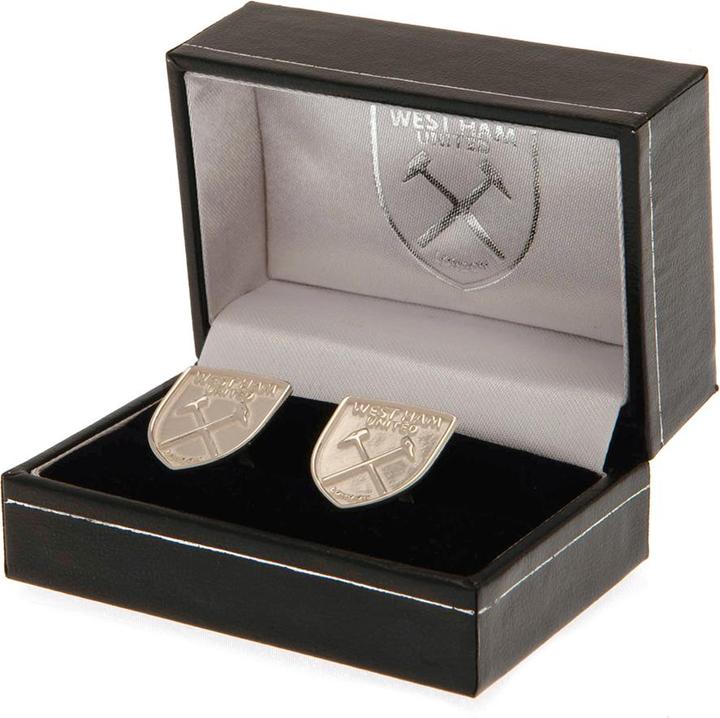 Image du produit West Ham United FC Boutons de manchette en argent (Matériau 100% synthétique)