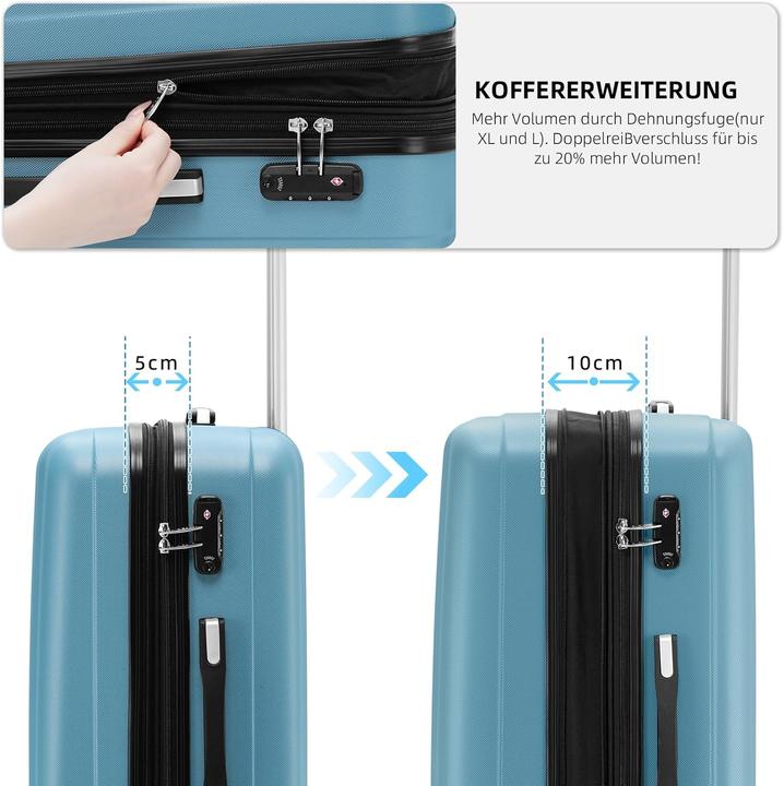 Actual product image Beibye Reisekoffer mit TSA-Schloss (115 l, XL (from 140l))