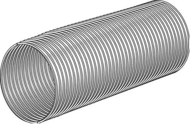 Actual product image Helios Apparatebau aluminium flexible pipe AFR 100 DN 100, price per piece 250 - 1000mm