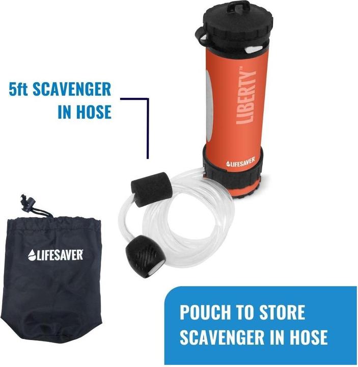 Productafbeelding LifeSaver Liberty waterfilter, oranje (0.40 l)