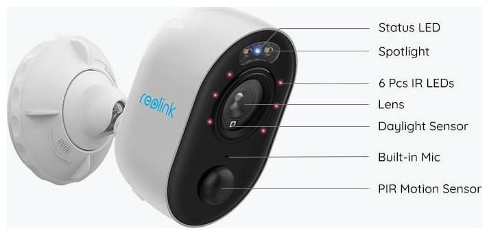 Actual product image Reolink Lumus Series E430-4MP (1920 x 1080 Pixels)