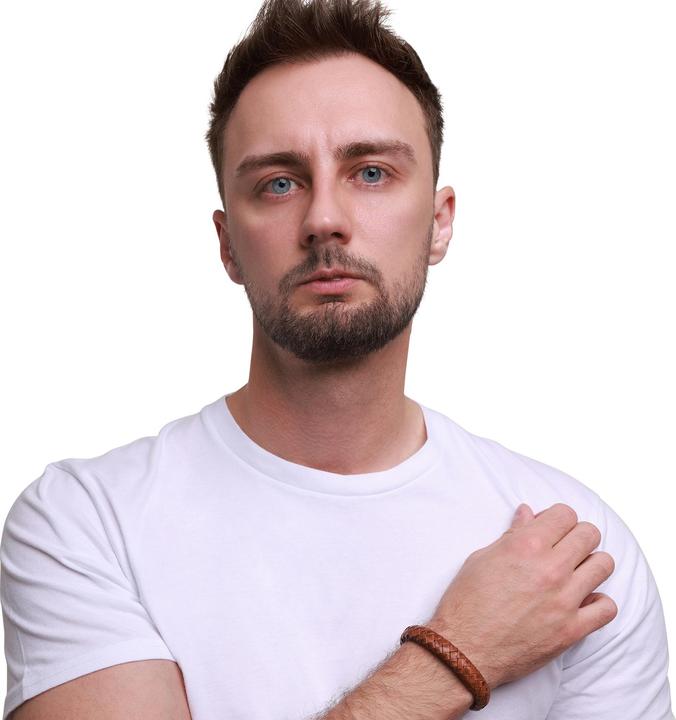 Actual product image Heideman Leather bracelet Enno (21 cm, 100% leather)