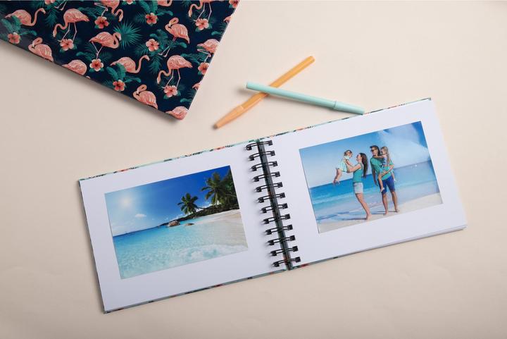 Produktbild Exacompta Spiralfotoalbum Erinnerung Flamingo (32 x 22 cm)