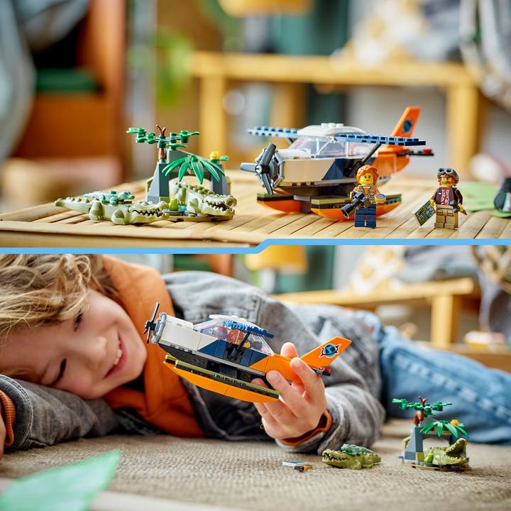 Produktbild LEGO Dschungelforscher-Wasserflugzeug (60425, LEGO City)
