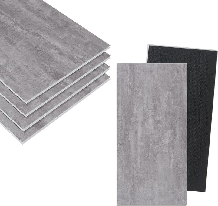 Immagine prodotto neu.holz SPC Klickboden Aldire 10 St. 1,86 m² Stonegrey () (Pavimento vinile, 1.86 m²)