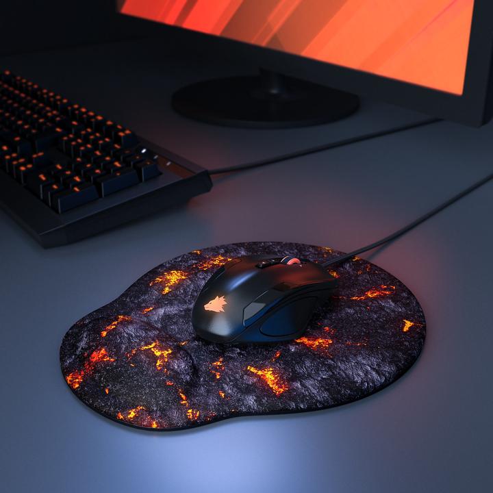 Actual product image Titanwolf Gaming Mouse Pad, with Wrist Pad, Office Gel Mouse Pad with Wrist Pad