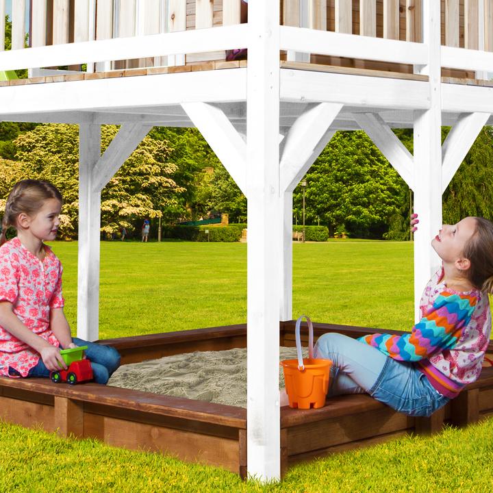 Actual product image Axi Liam Playhouse Brown/White - Grey Slide