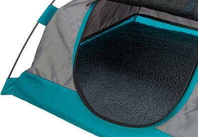Actual product image Trixie Tent for Dogs, 110 × 75 × 80 cm, Dark Grey/Petrol (Dog, Foldable)