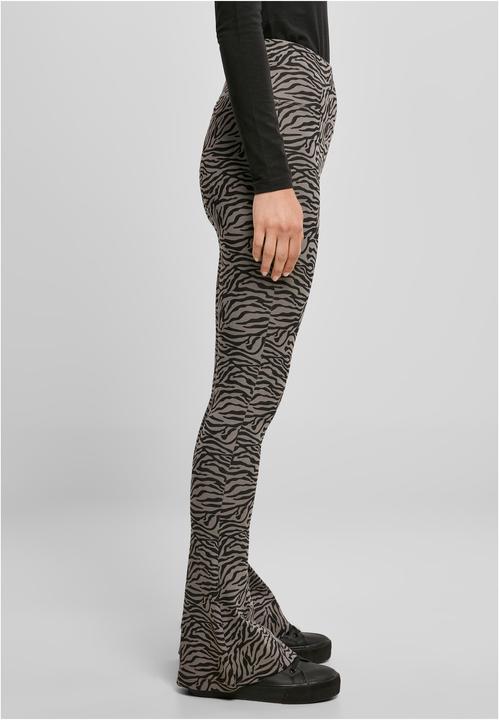 Actual product image Urban Classics Ladies High Waist Zebra Boot Cut Leggings - 14105 (XL)