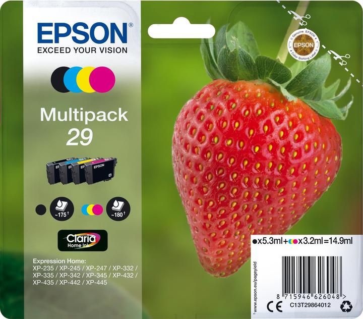 Actual product image Epson 29 Multipack (M, FC, C, Y)