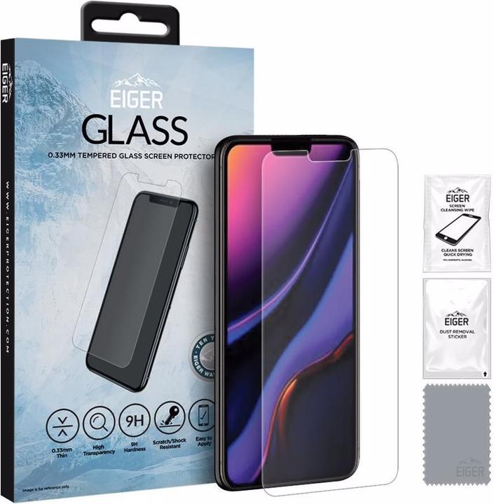 Immagine prodotto Eiger Mountain Glass Clear (1 Pezzo/i, Apple iPhone X, Apple iPhone XS, Apple iPhone 11 Pro)