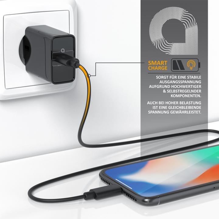Image du produit Aplic Chargeur USB Alimentation USB C, puissance 30 Watt, chargeur USB, adaptateur de charge, noir (30 W)
