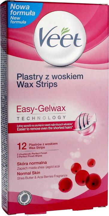 Veet bandes de cire dépilatoire pour peau normale 12pcs. (12 x)