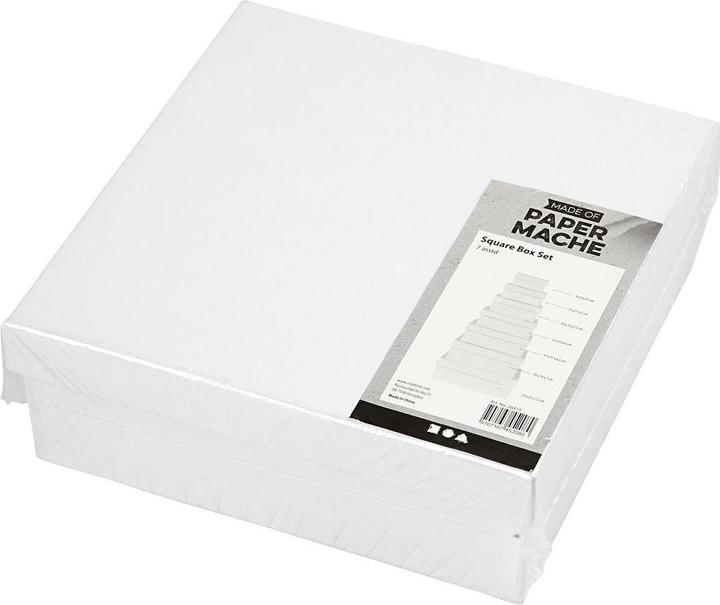 Immagine prodotto Creativ Company Scatola di cartone bianca, 7 pezzi
