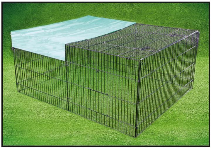 Actual product image Swisspet Secura free run enclosure with grid cover